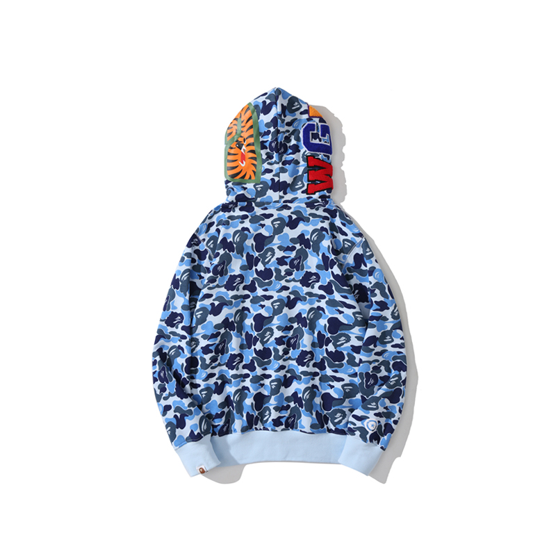 Bape Big ABC Camo Shark Full Zip Hoodie - DopestKickz