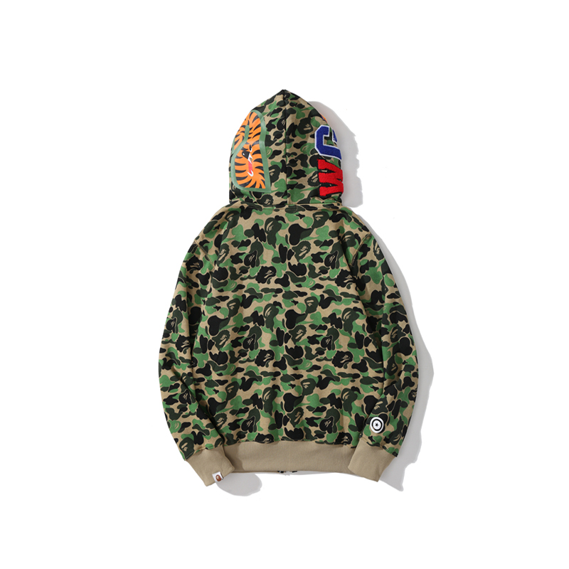 Bape Big ABC Camo Shark Full Zip Hoodie - DopestKickz