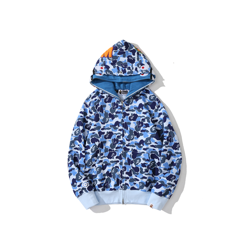 Bape Big ABC Camo Shark Full Zip Hoodie - DopestKickz