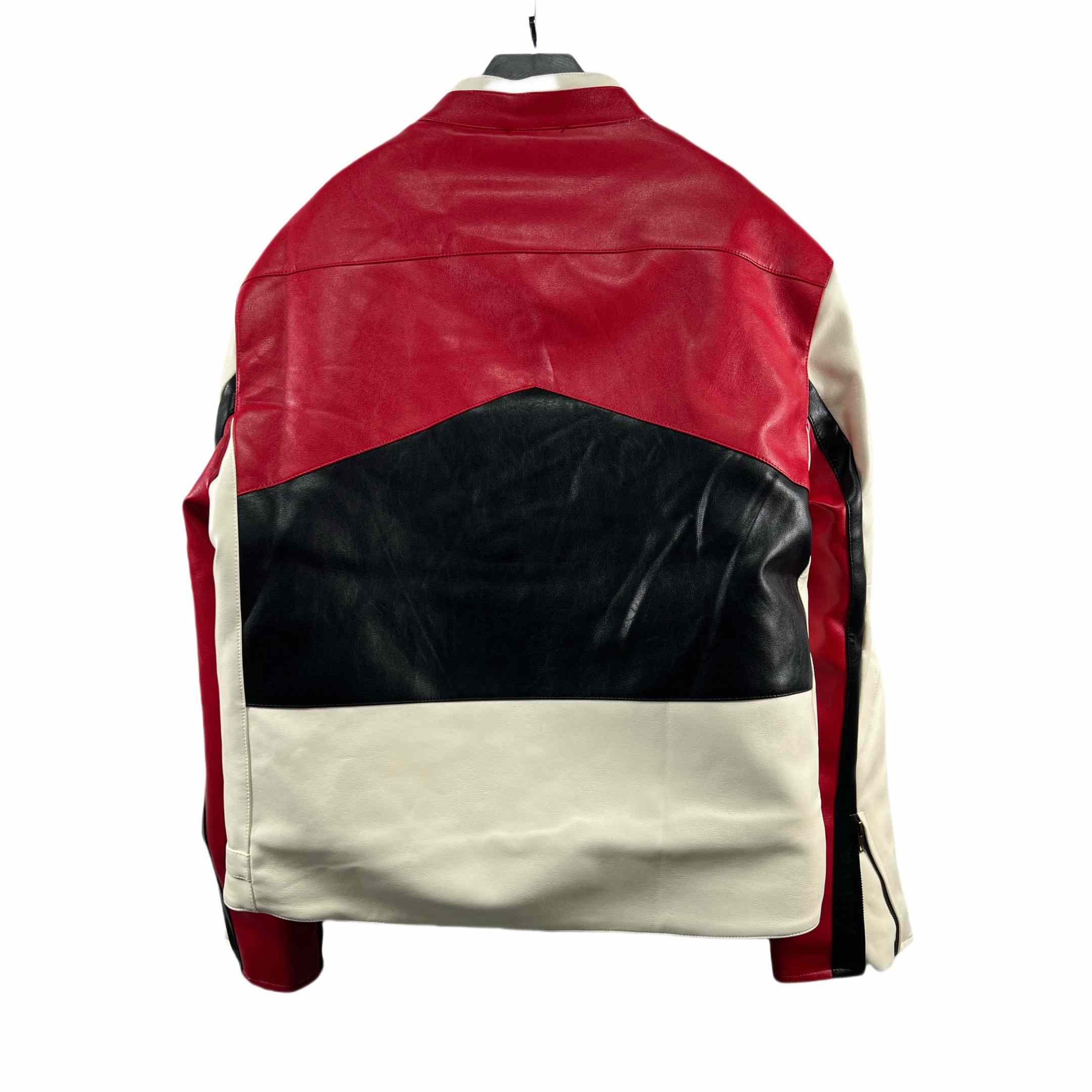 Vetements Tricolor Leather Racing Jacket - DopestKickz