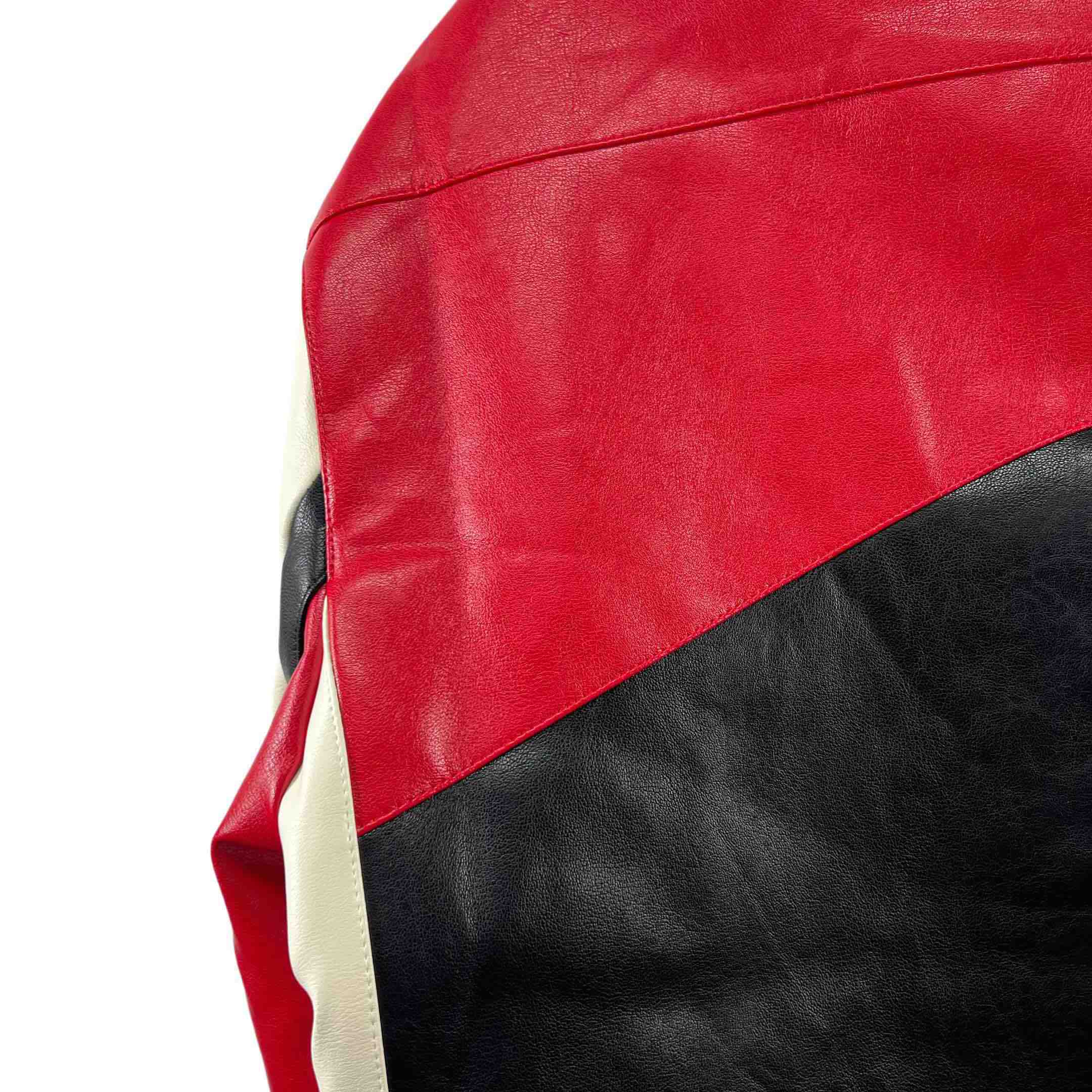 Vetements Tricolor Leather Racing Jacket - DopestKickz