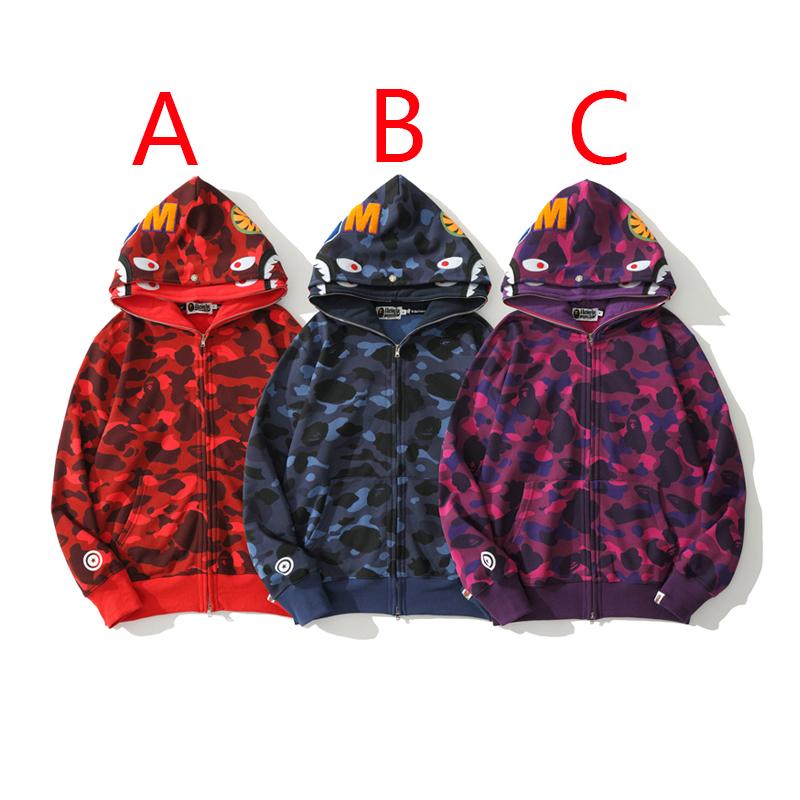 Bape Shark Full Zip Hoodie - DopestKickz