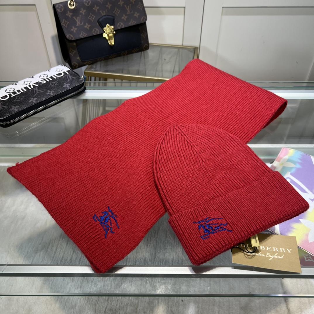Burberry KD-embroidered Ribbed-knit Scarf & Beanie - DopestKickz