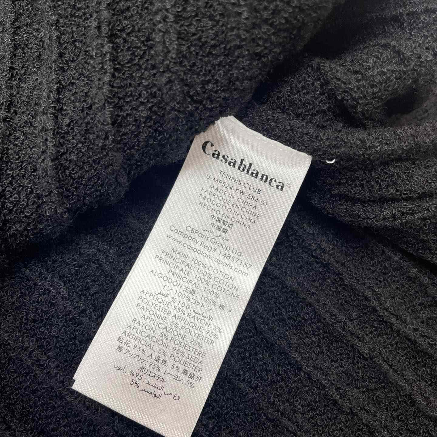 Casablanca  Ribbed Bouclé Cotton-Blend Polo Shirt   D0066 - DopestKickz