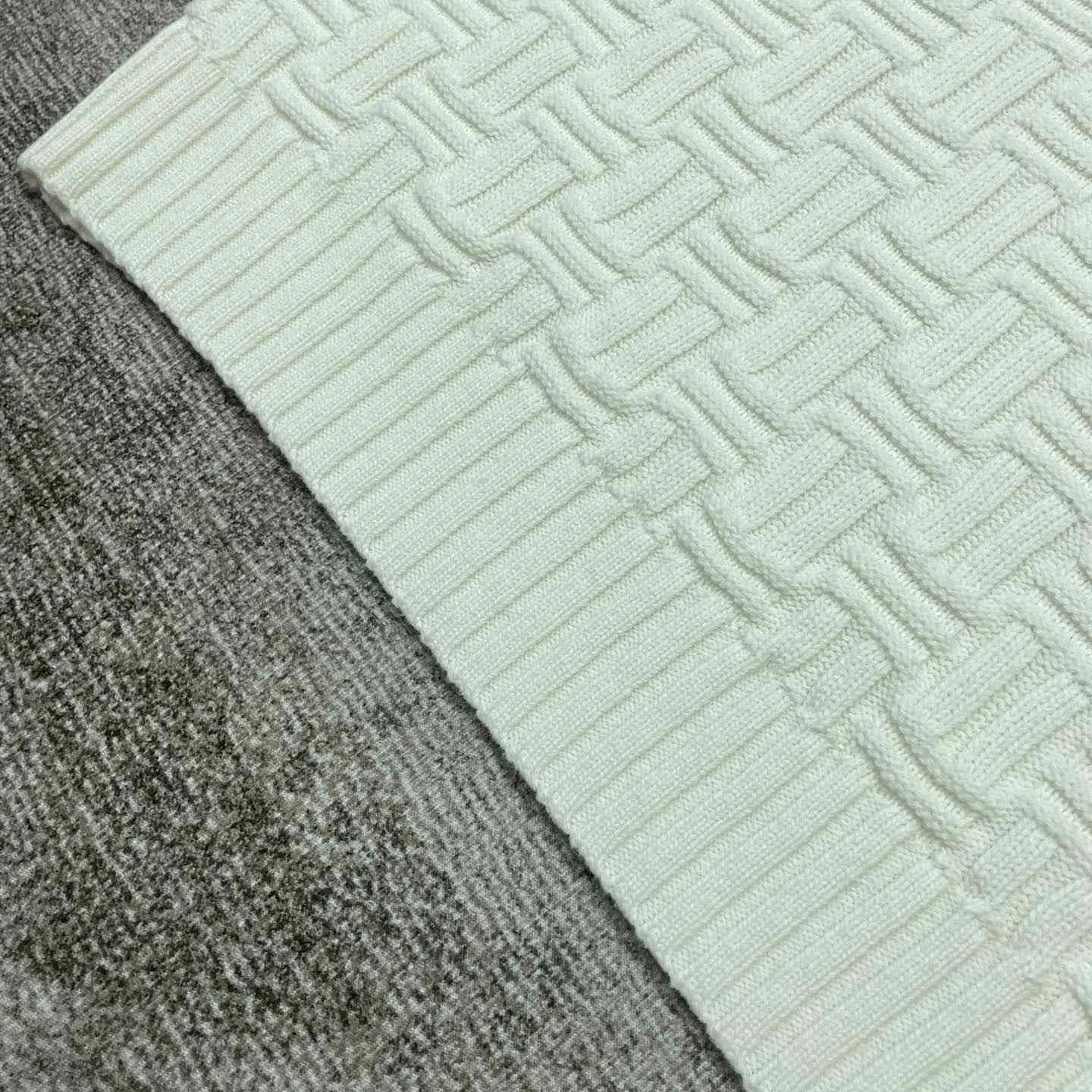 Casablanca Column Stitch Wool Knit Polo  D0064 - DopestKickz