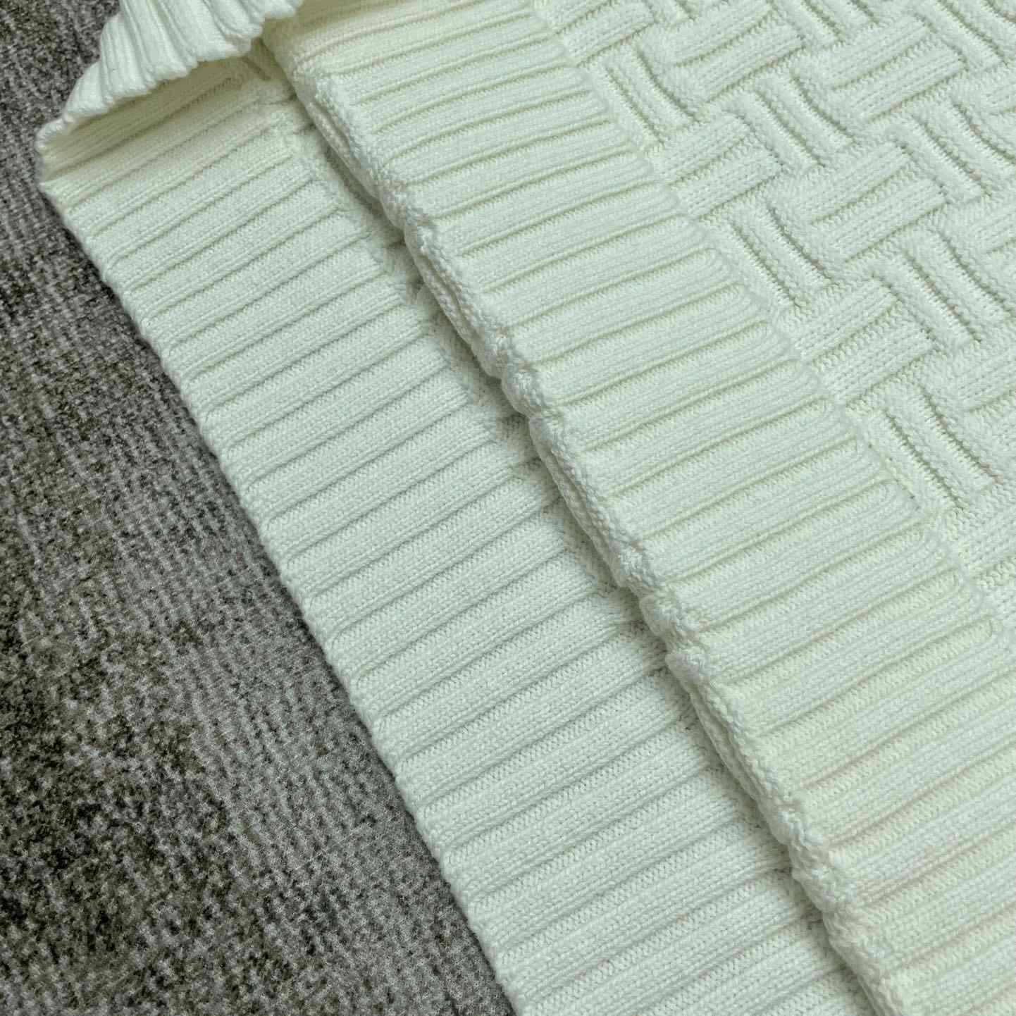 Casablanca Column Stitch Wool Knit Polo  D0064 - DopestKickz