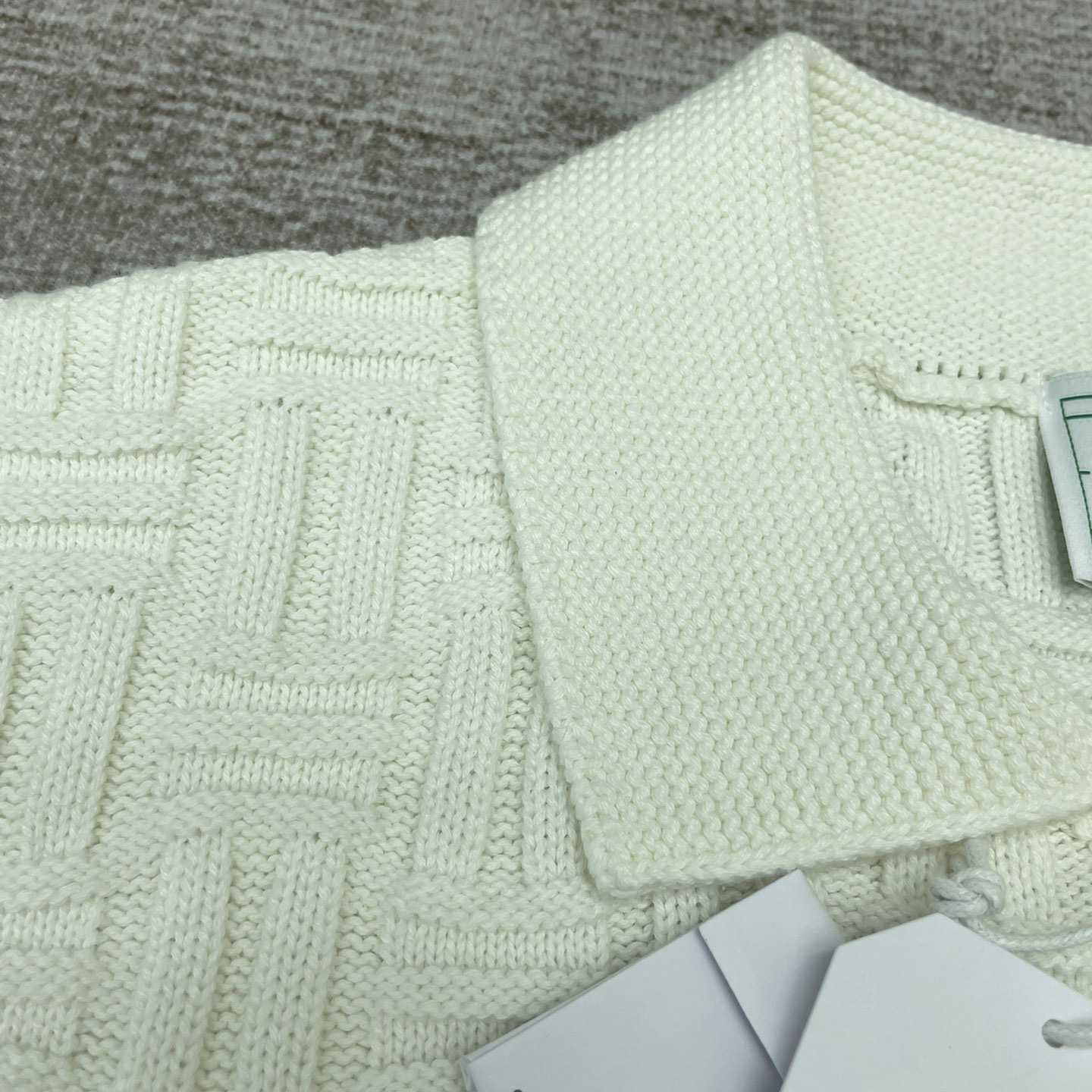 Casablanca Column Stitch Wool Knit Polo  D0064 - DopestKickz