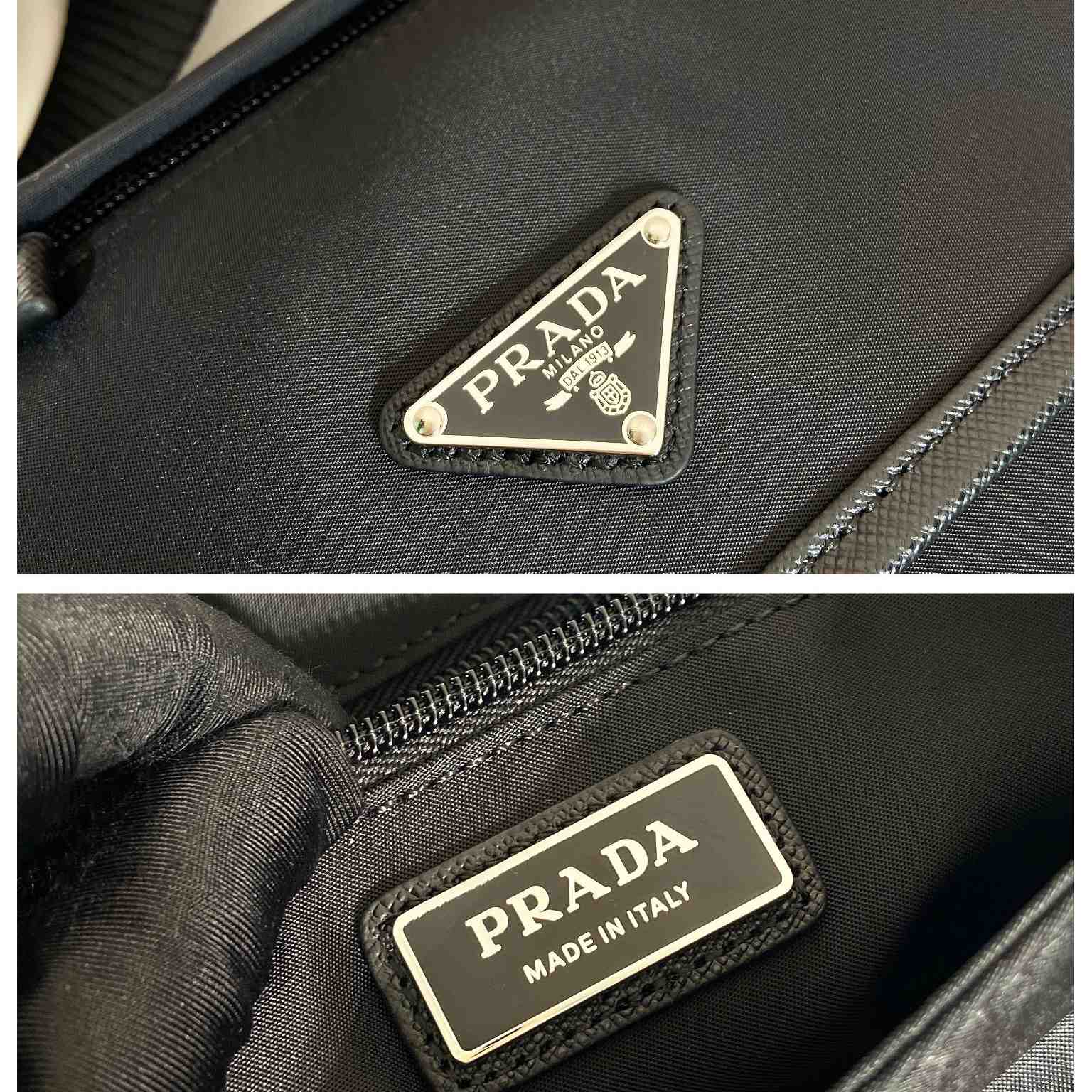 Prada Re-Nylon And Saffiano Leather Shoulder Bag - DopestKickz