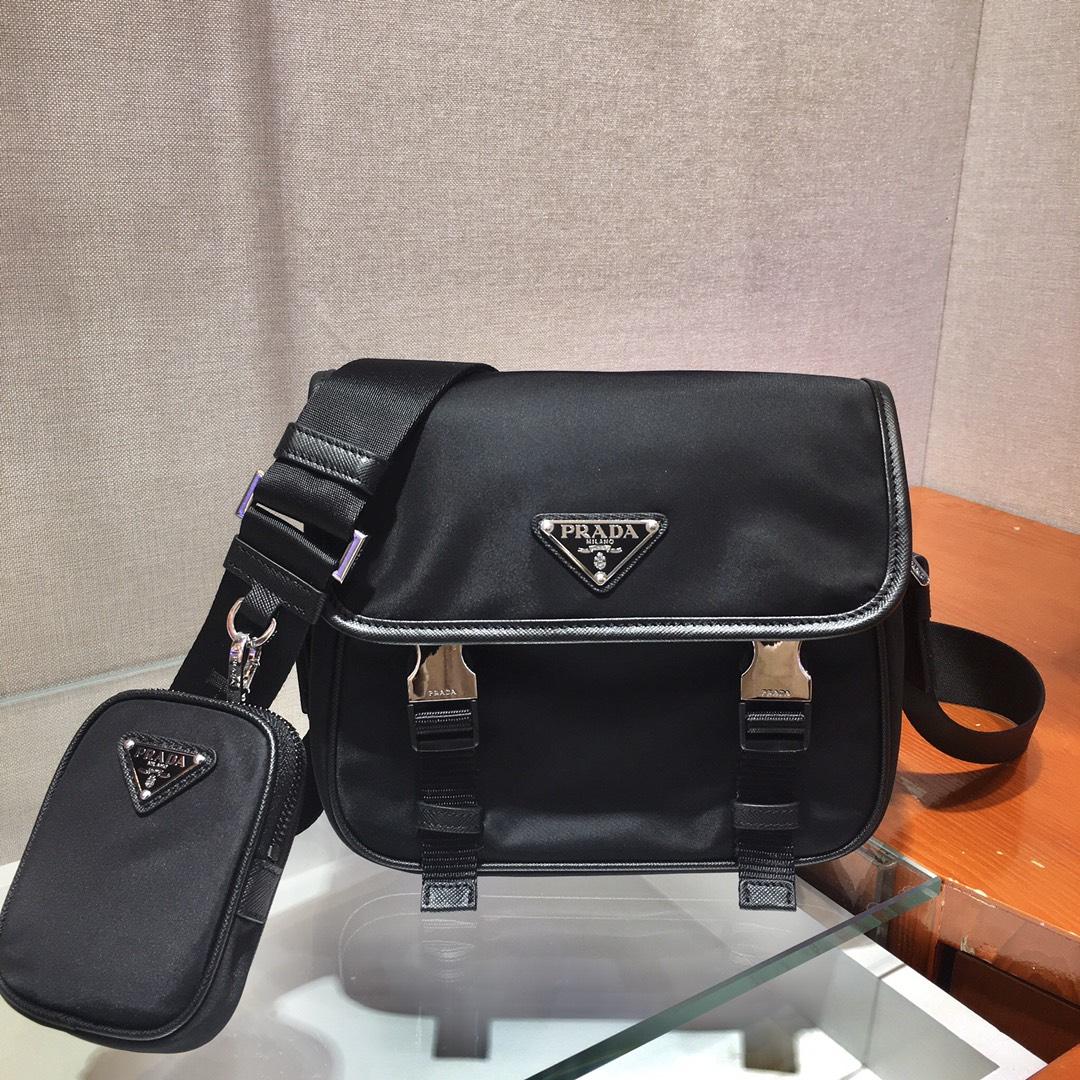 Prada Re-Nylon and Saffiano Leather Shoulder Bag - DopestKickz