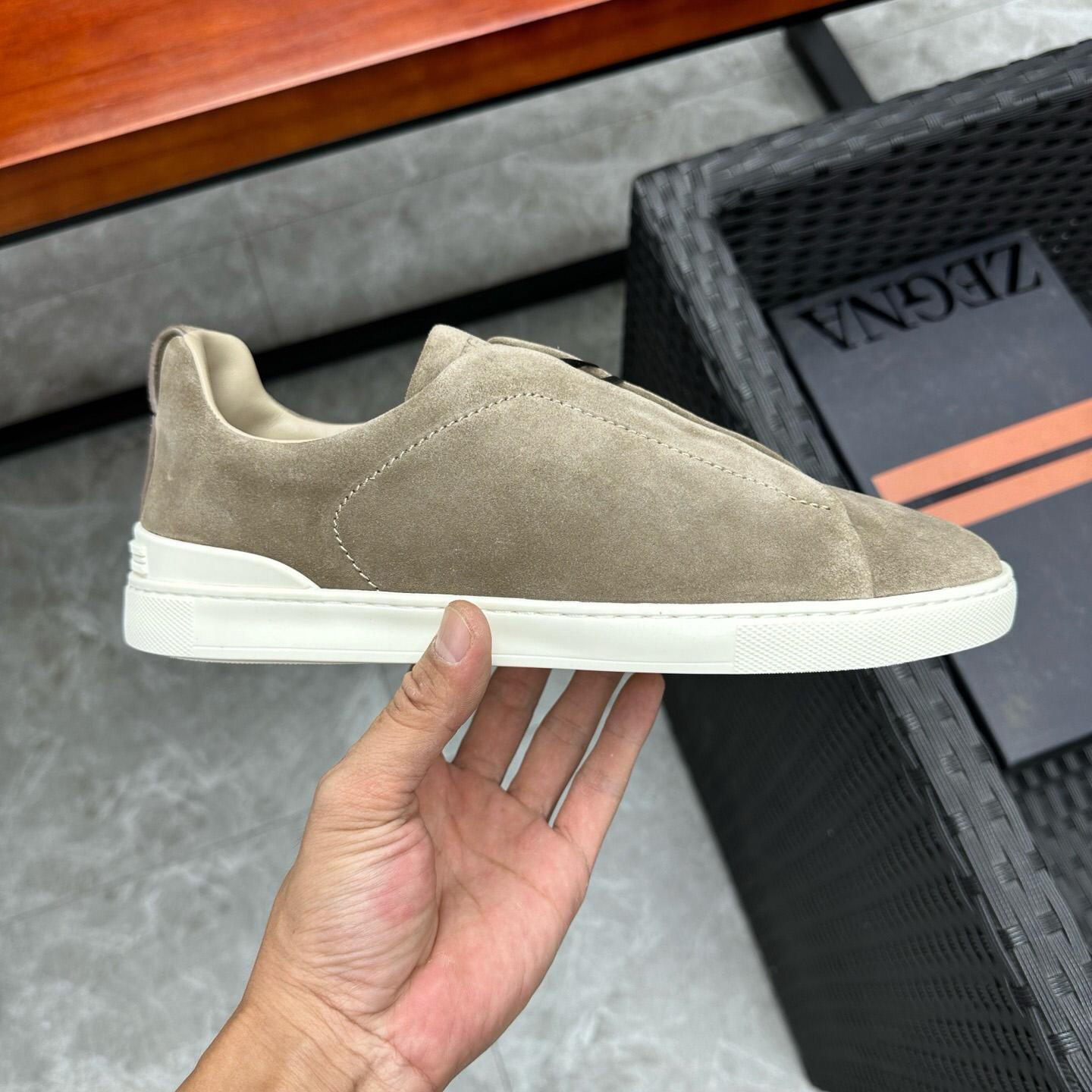 Zegna Suede Triple Stitch™ Sneakers - DopestKickz