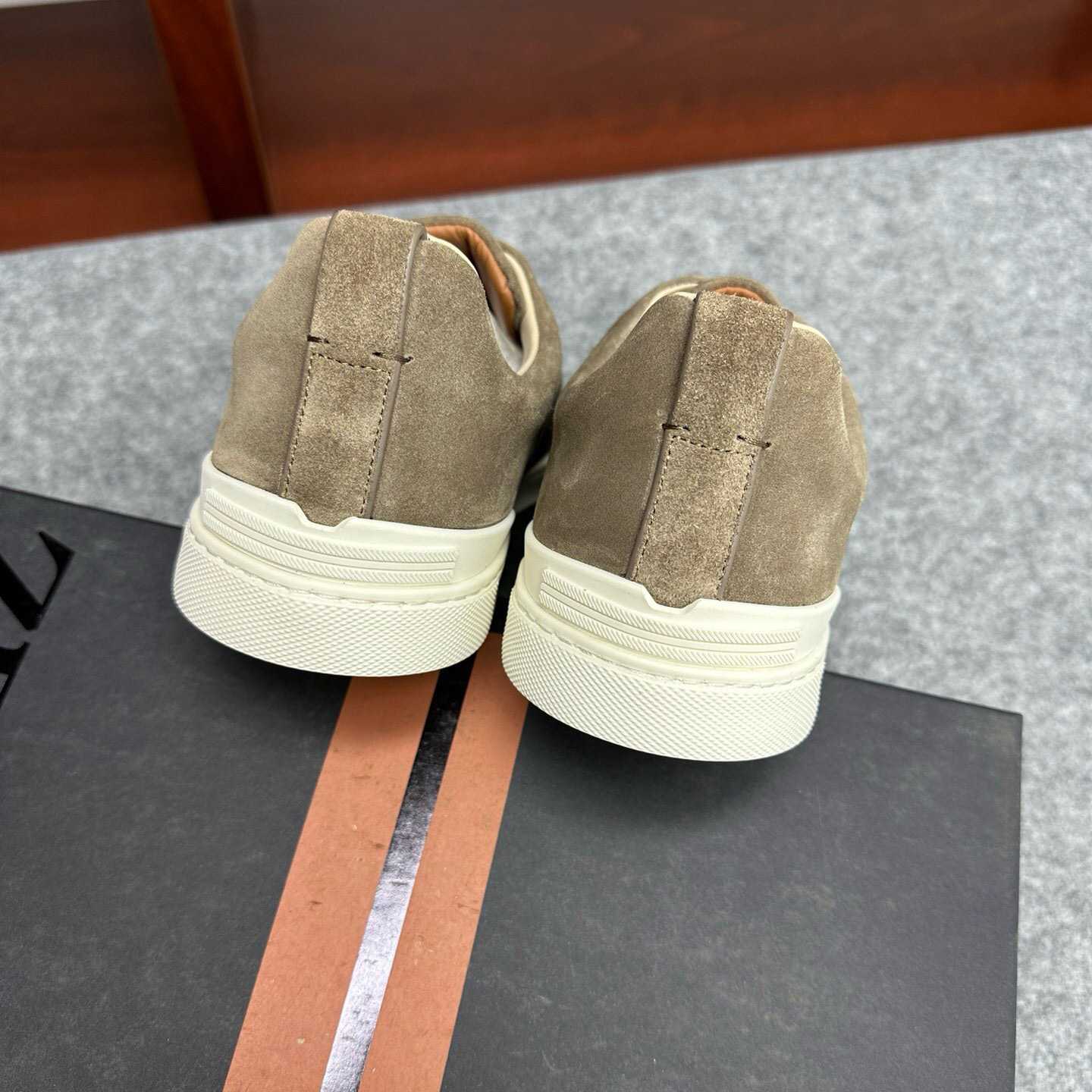 Zegna Suede Triple Stitch™ Sneakers - DopestKickz
