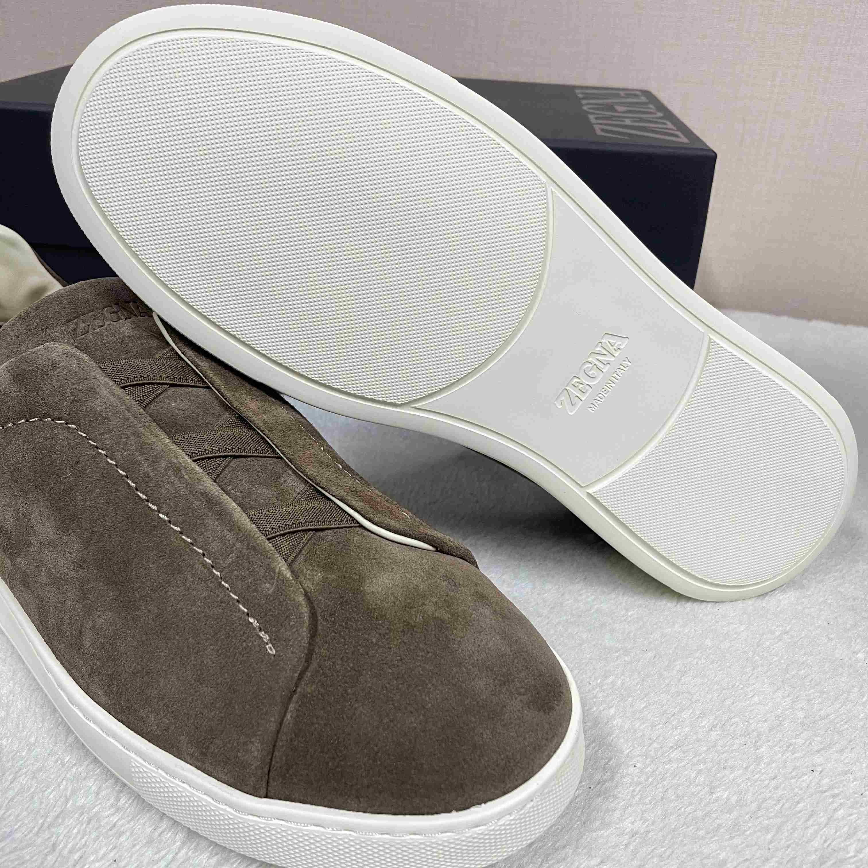 Zegna Suede Triple Stitch™ Sneakers - DopestKickz