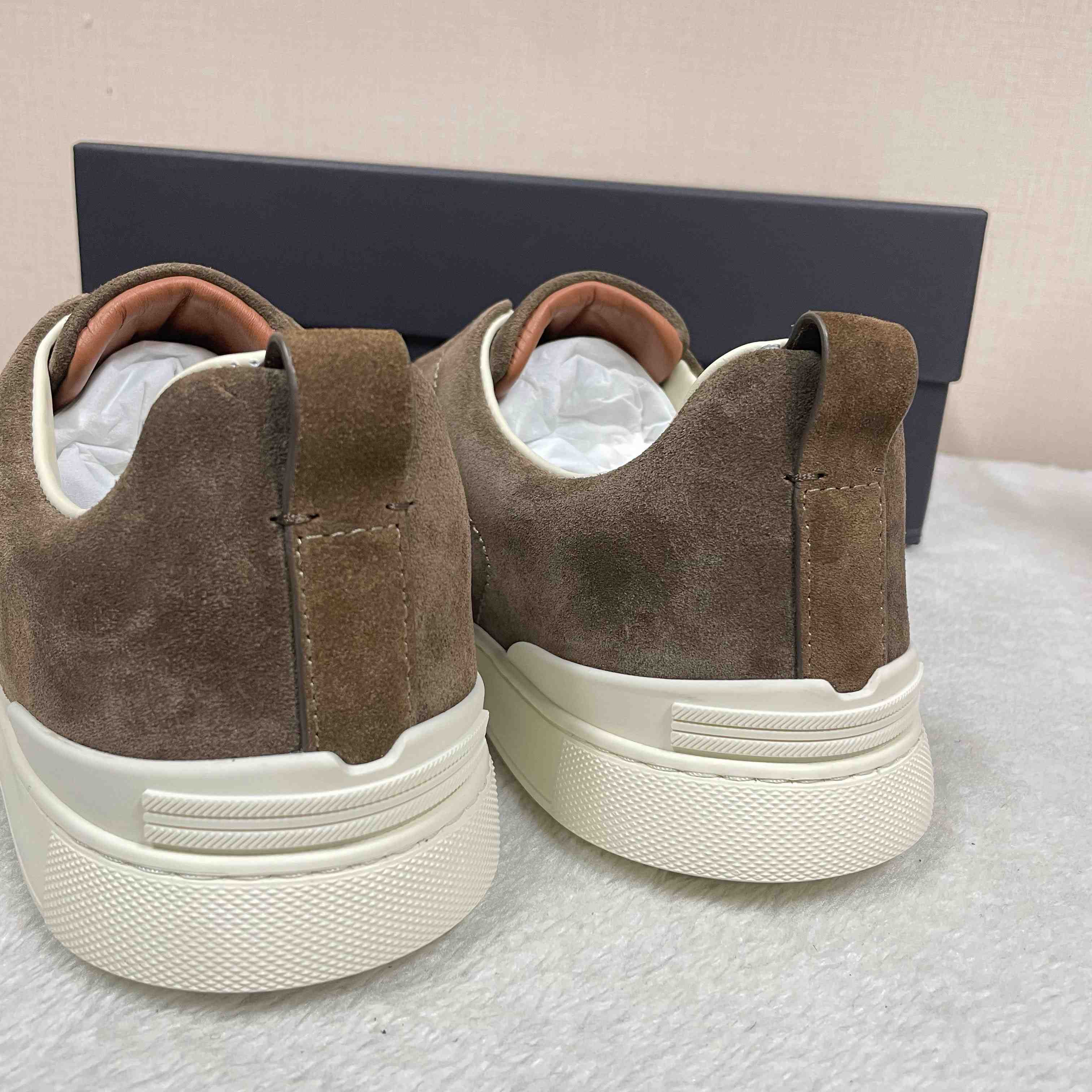 Zegna Suede Triple Stitch™ Sneakers - DopestKickz