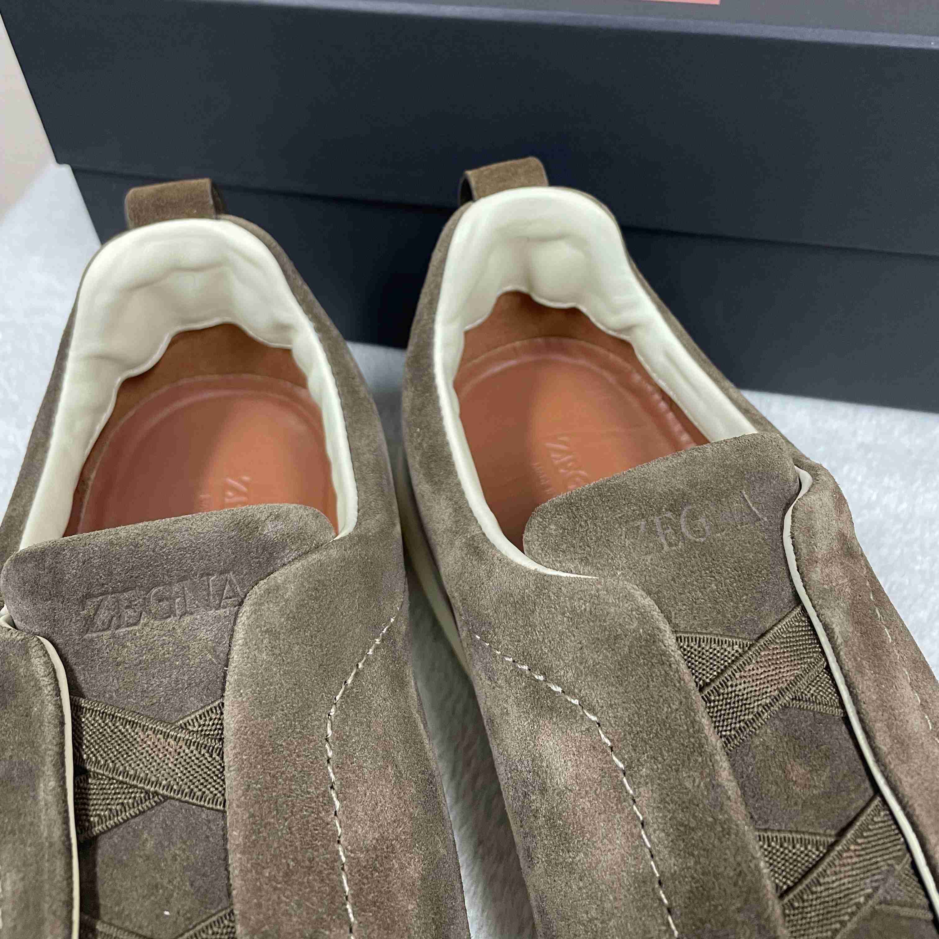 Zegna Suede Triple Stitch™ Sneakers - DopestKickz