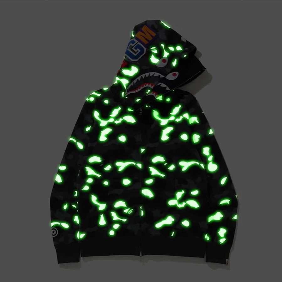 Bape City Camo Tiger Hoodie(glow in the dark) - DopestKickz