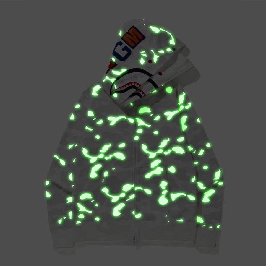 Bape City Camo Tiger Hoodie(glow in the dark) - DopestKickz