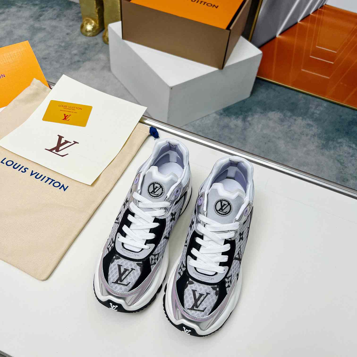 Louis Vuitton Run 55 Sneaker        1AD2PF - DopestKickz