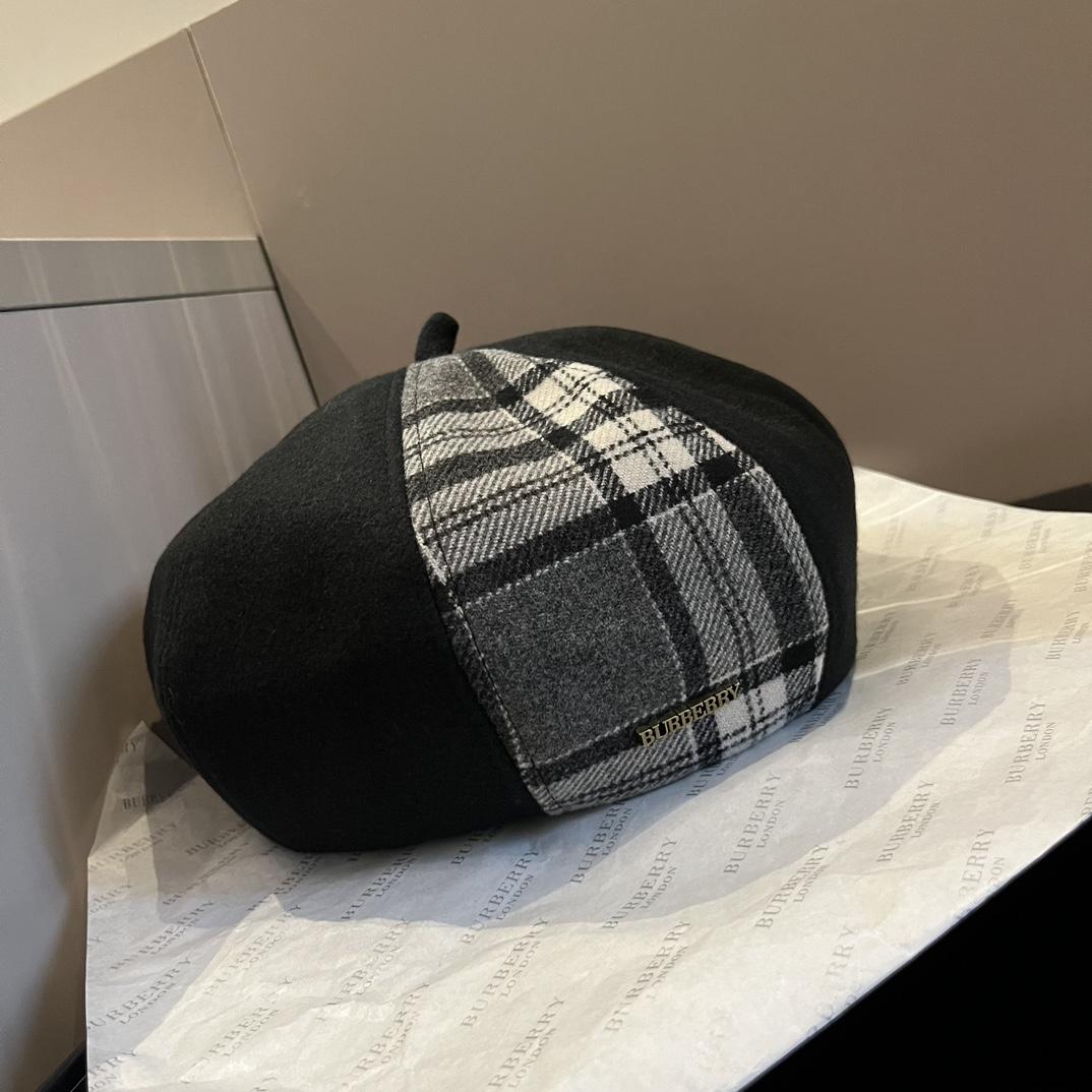 Burberry Beret Hat - DopestKickz
