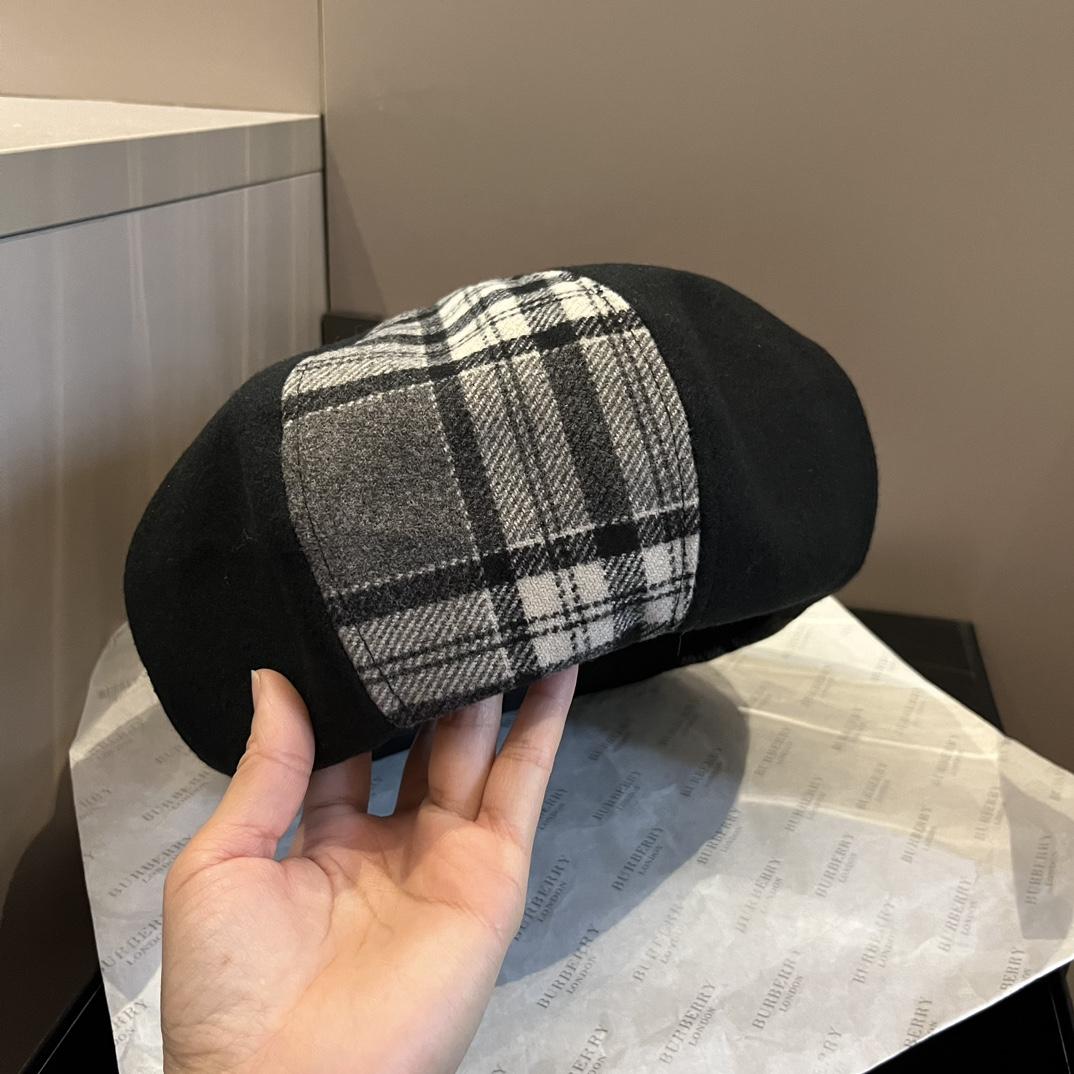 Burberry Beret Hat - DopestKickz