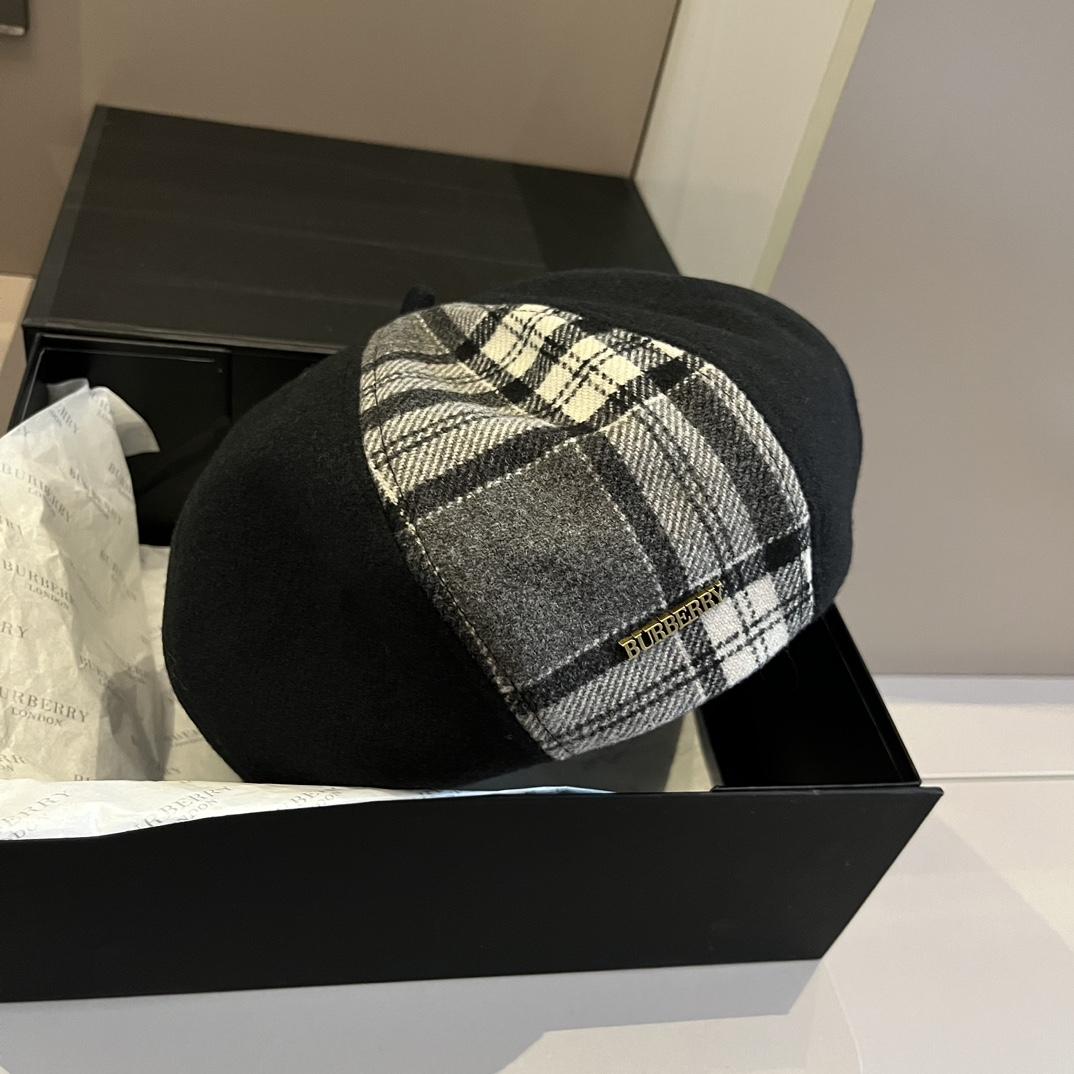 Burberry Beret Hat - DopestKickz