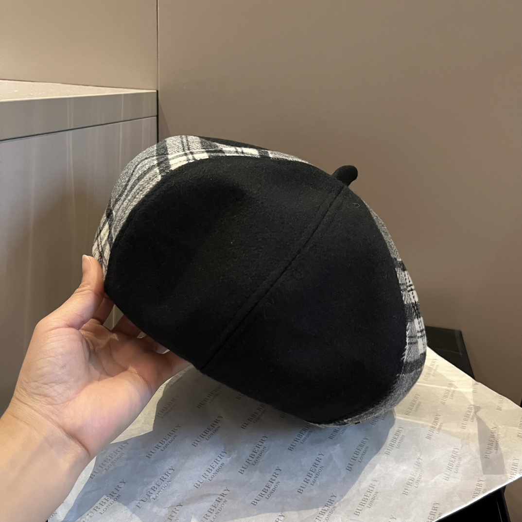 Burberry Beret Hat - DopestKickz