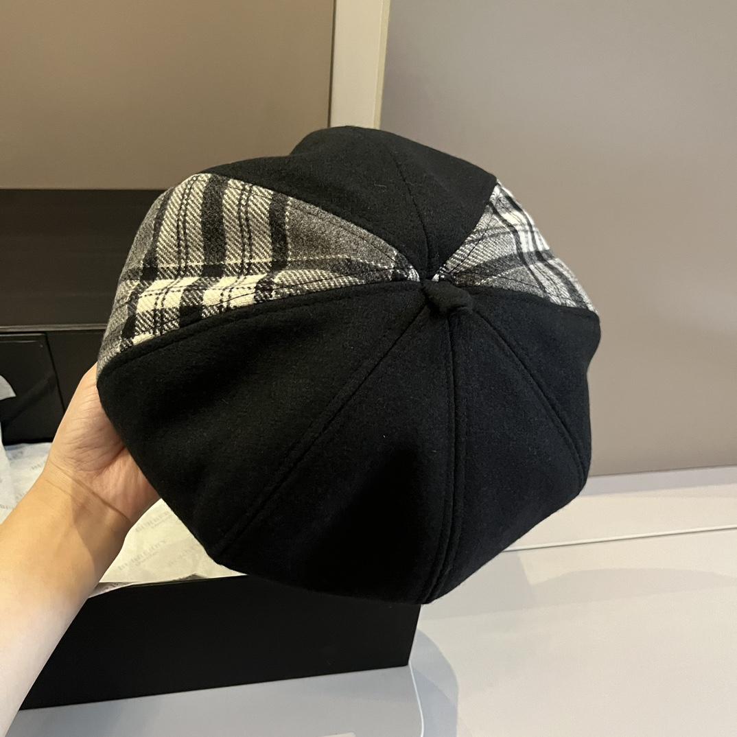 Burberry Beret Hat - DopestKickz