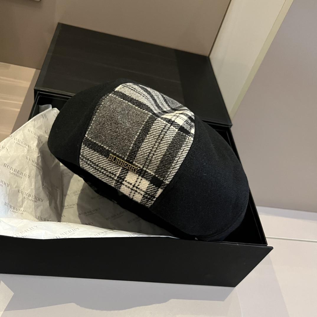 Burberry Beret Hat - DopestKickz