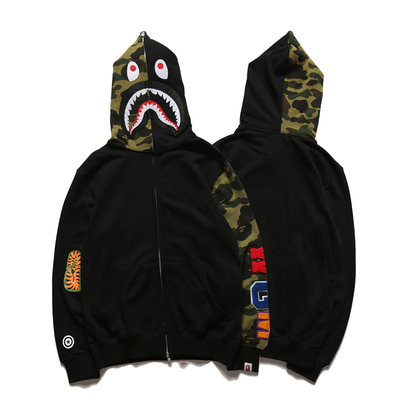 Bape Full Zip Double Hoodie - DopestKickz