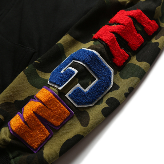 Bape Full Zip Double Hoodie - DopestKickz