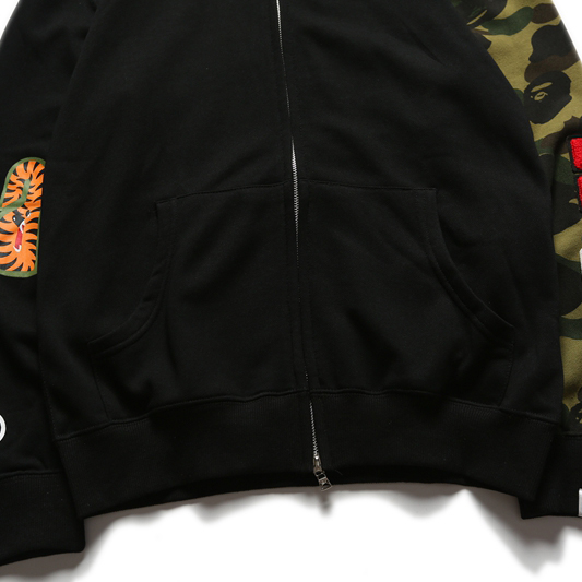 Bape Full Zip Double Hoodie - DopestKickz