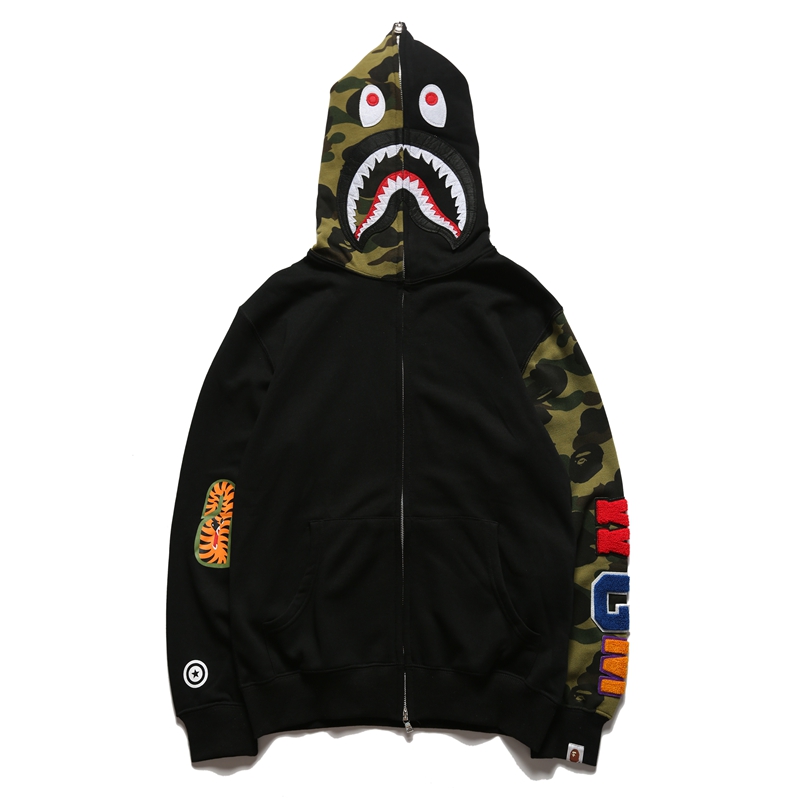 Bape Full Zip Double Hoodie - DopestKickz