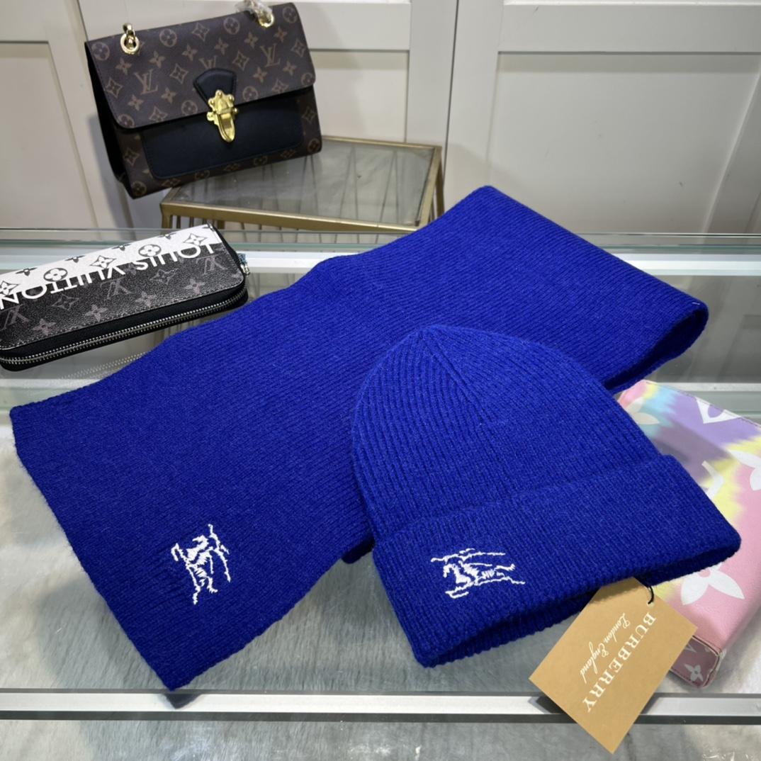 Burberry KD-embroidered Ribbed-knit Scarf & Beanie - DopestKickz