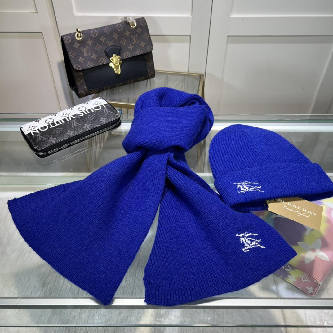 Burberry KD-embroidered Ribbed-knit Scarf & Beanie - DopestKickz