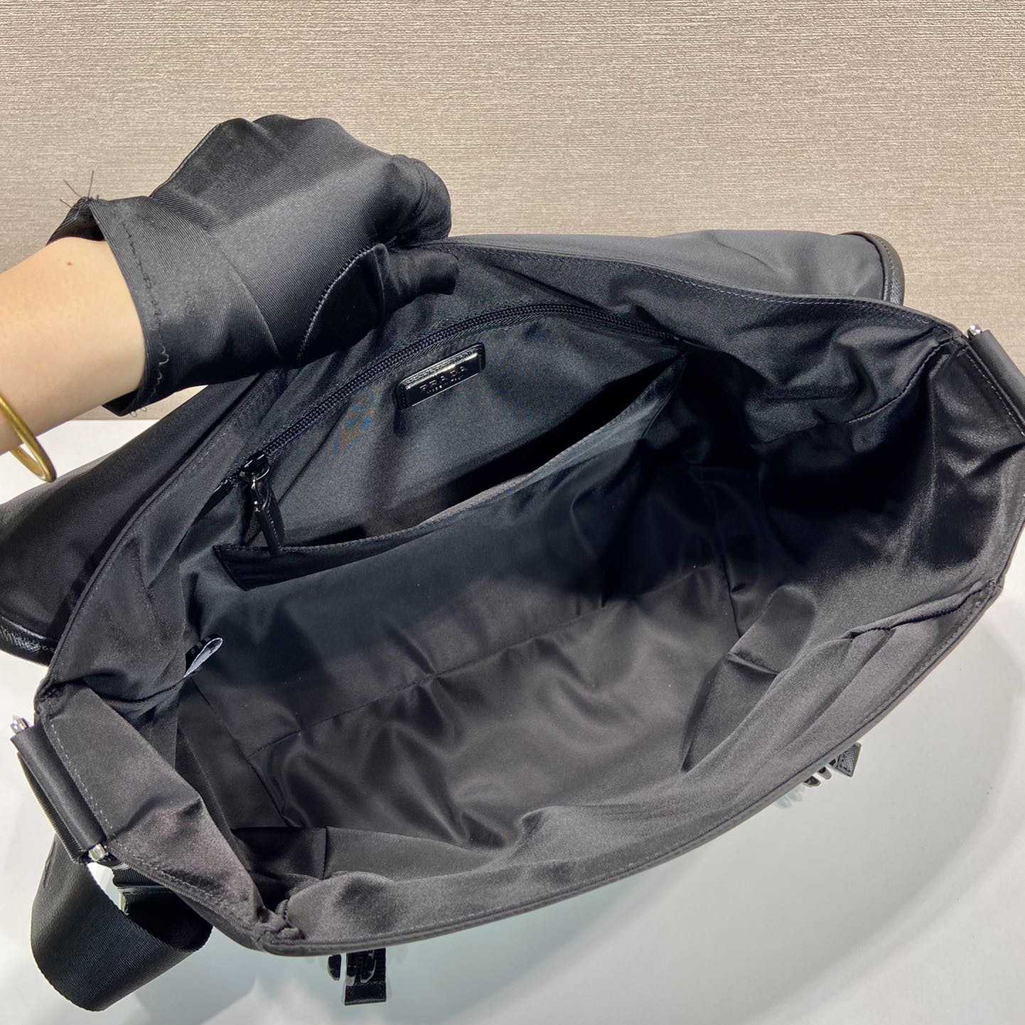 Prada Re-Nylon And Saffiano Leather Shoulder Bag - DopestKickz