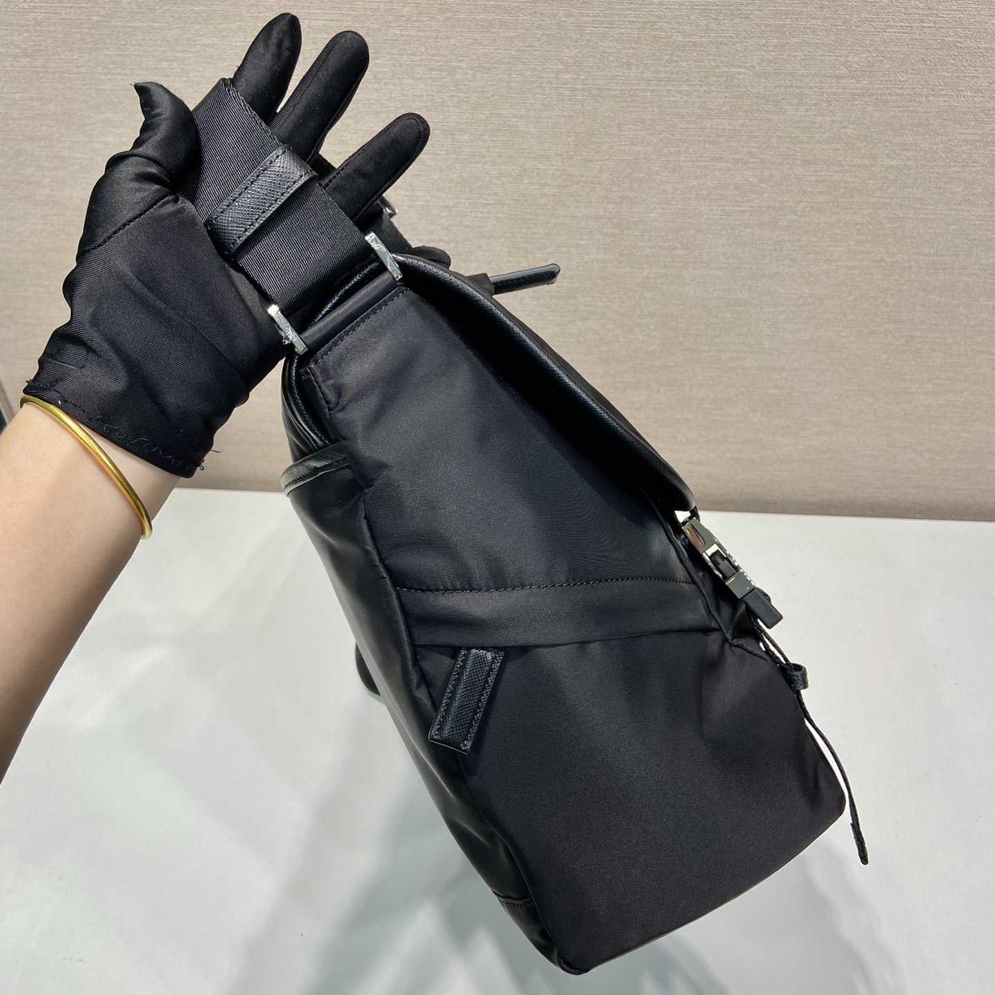 Prada Re-Nylon And Saffiano Leather Shoulder Bag - DopestKickz