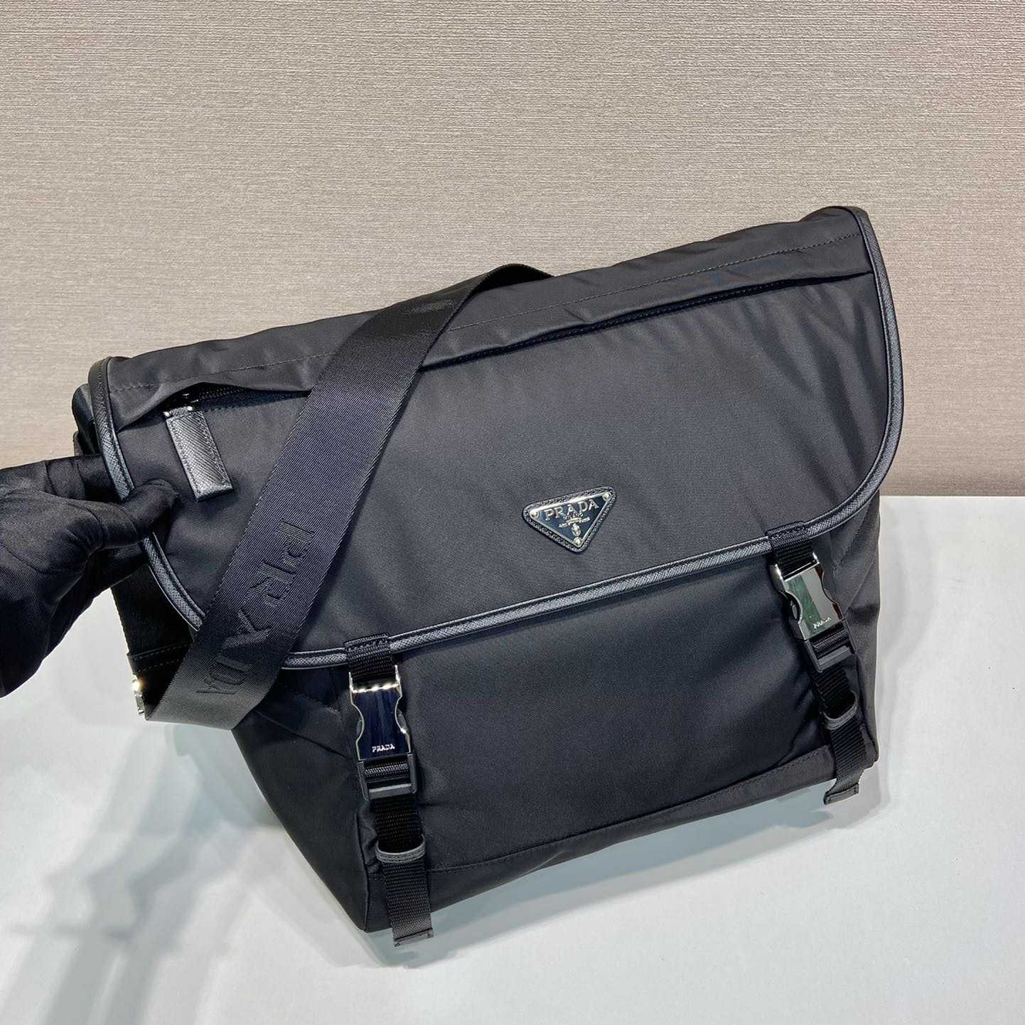 Prada Re-Nylon And Saffiano Leather Shoulder Bag - DopestKickz