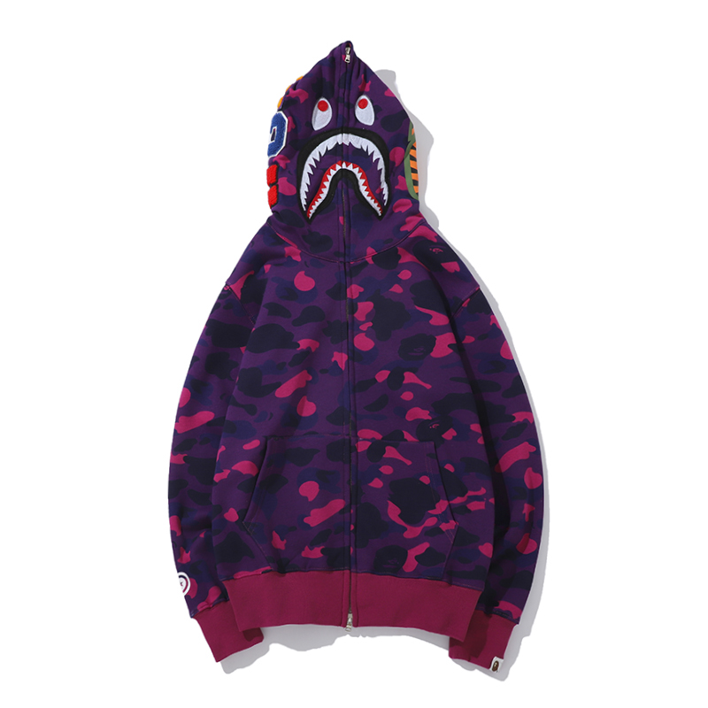 Bape Full Zip Double Hoodie - DopestKickz