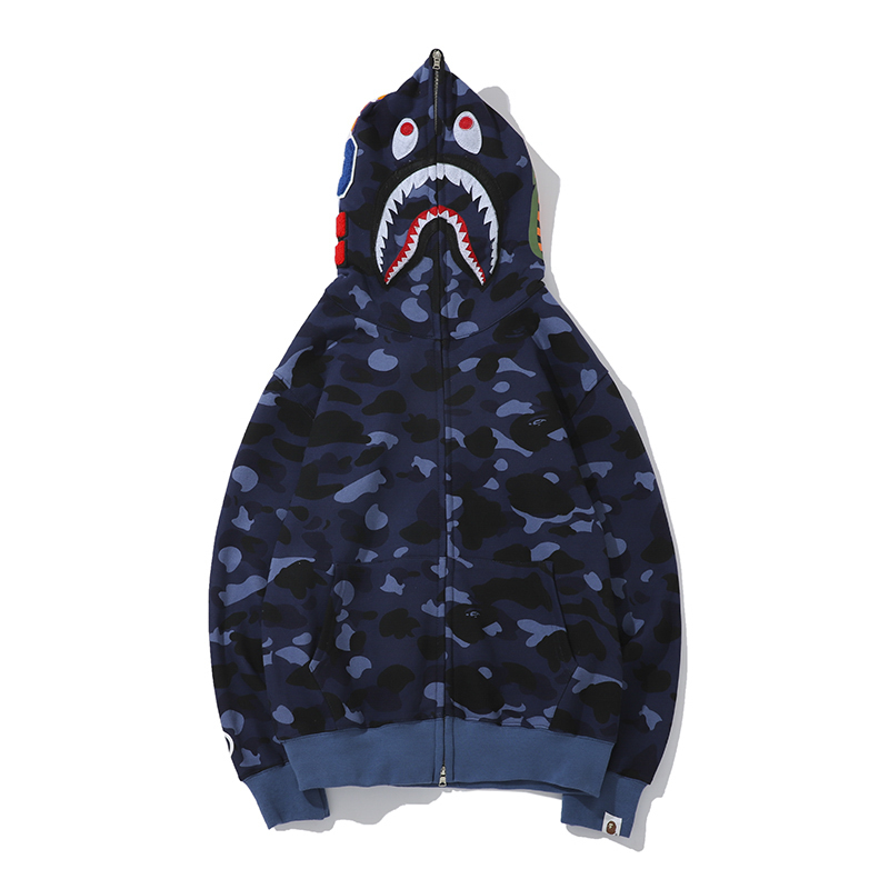 Bape Full Zip Double Hoodie - DopestKickz