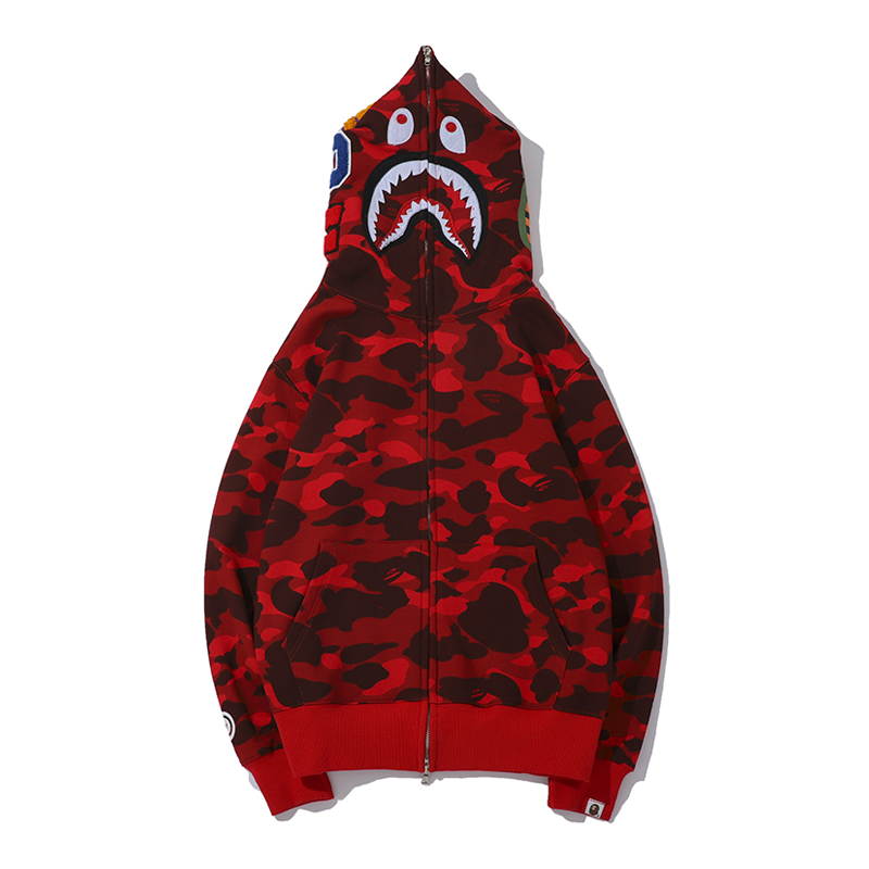 Bape Full Zip Double Hoodie - DopestKickz