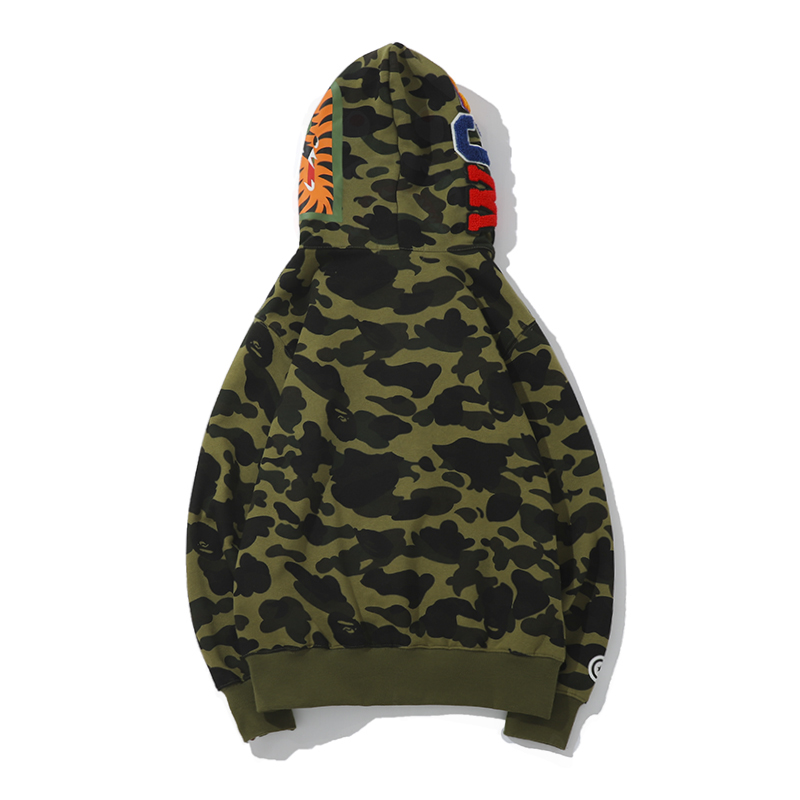 Bape Full Zip Double Hoodie - DopestKickz