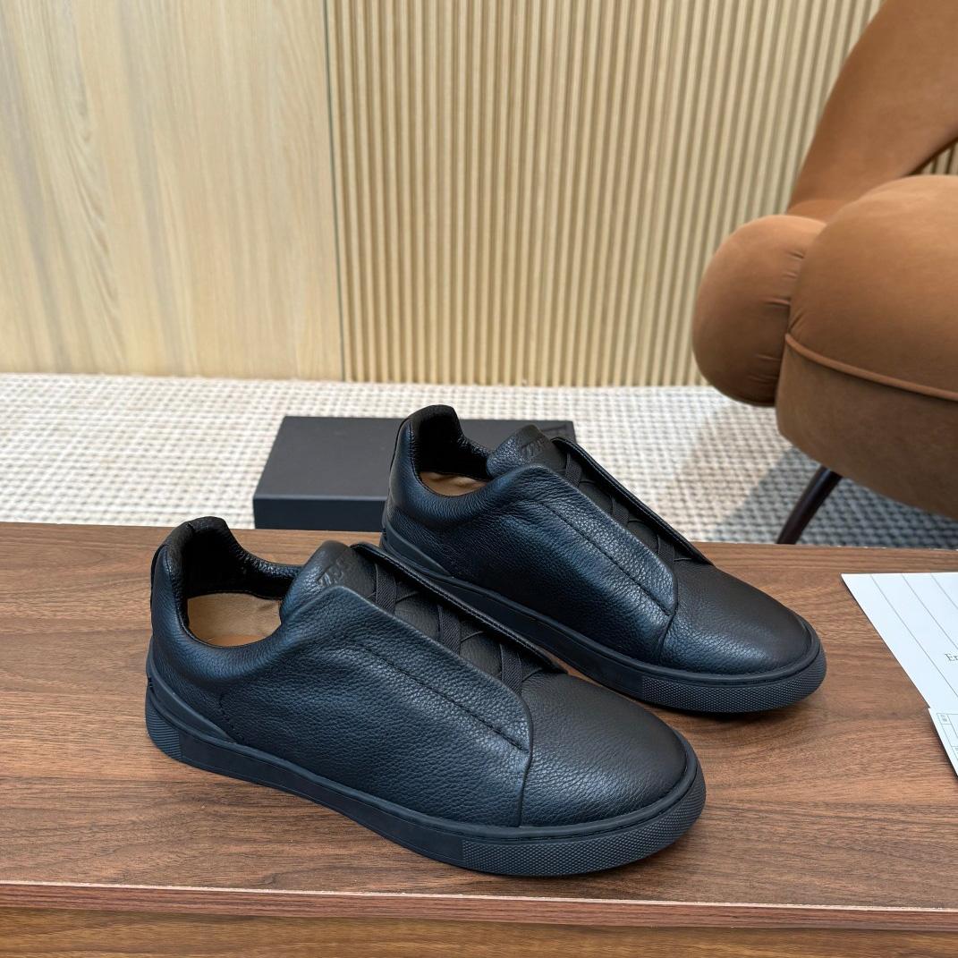 Zegna Leather Sneakers - DopestKickz