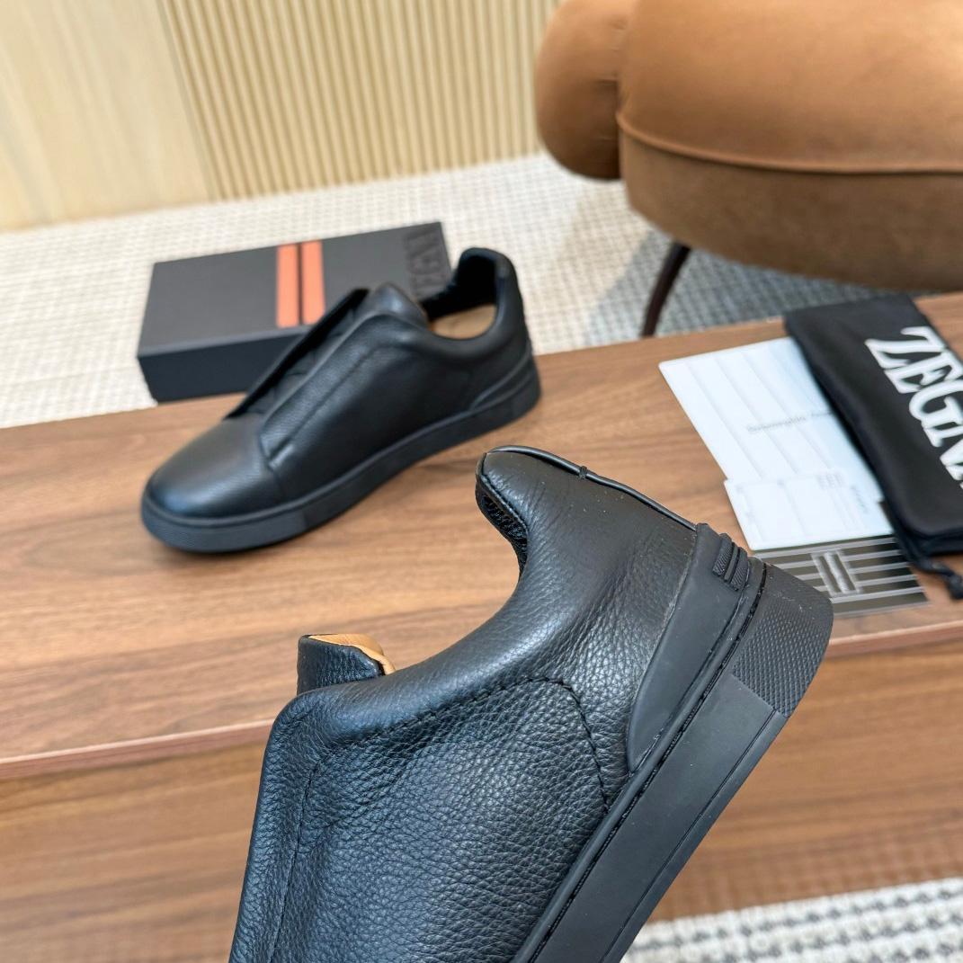 Zegna Leather Sneakers - DopestKickz