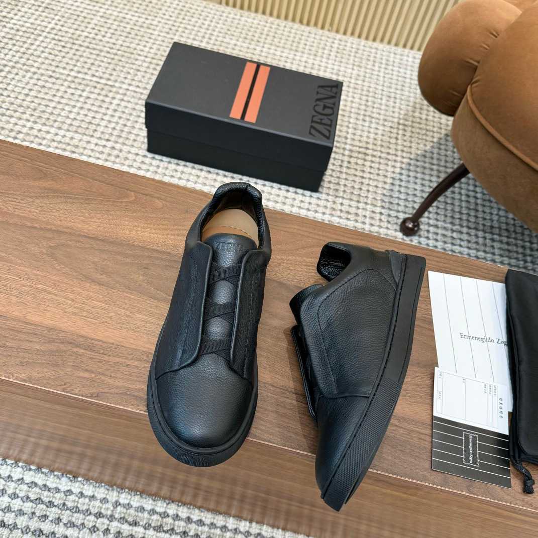 Zegna Leather Sneakers - DopestKickz