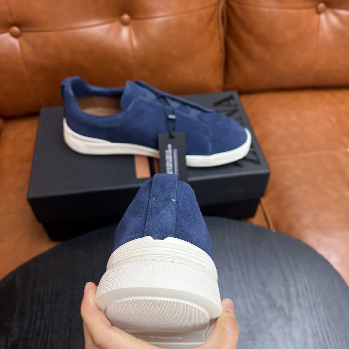 Zegna Suede Triple Stitch™ Sneakers - DopestKickz