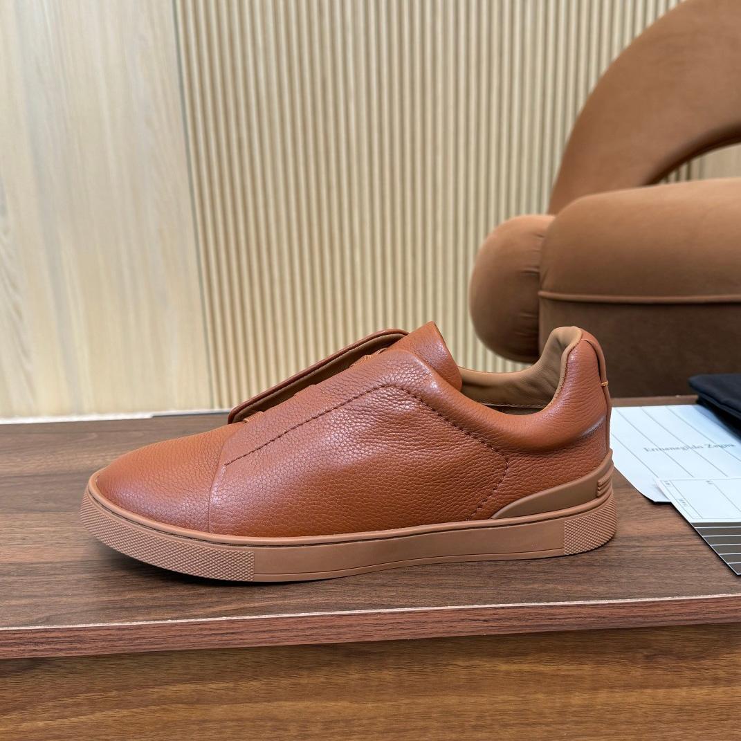 Zegna Leather Sneakers - DopestKickz