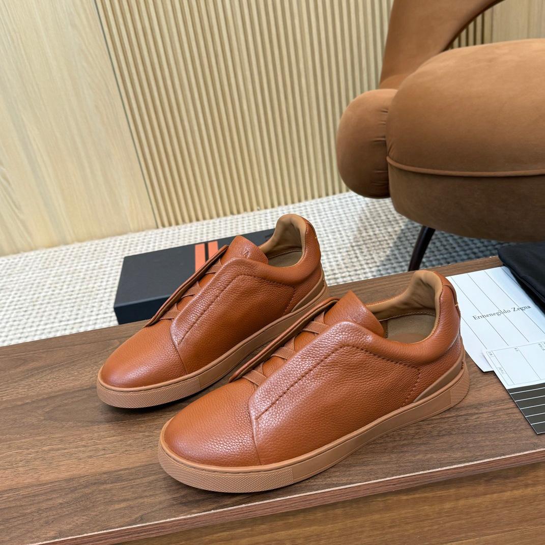 Zegna Leather Sneakers - DopestKickz