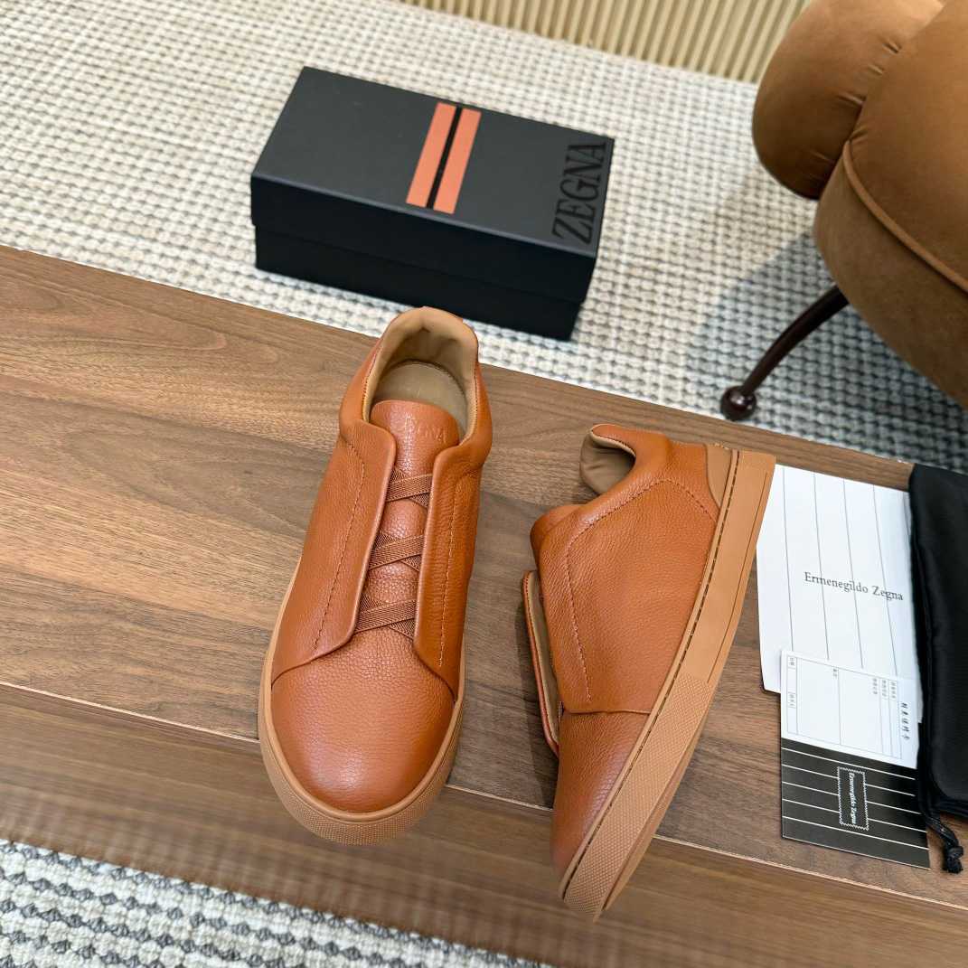 Zegna Leather Sneakers - DopestKickz