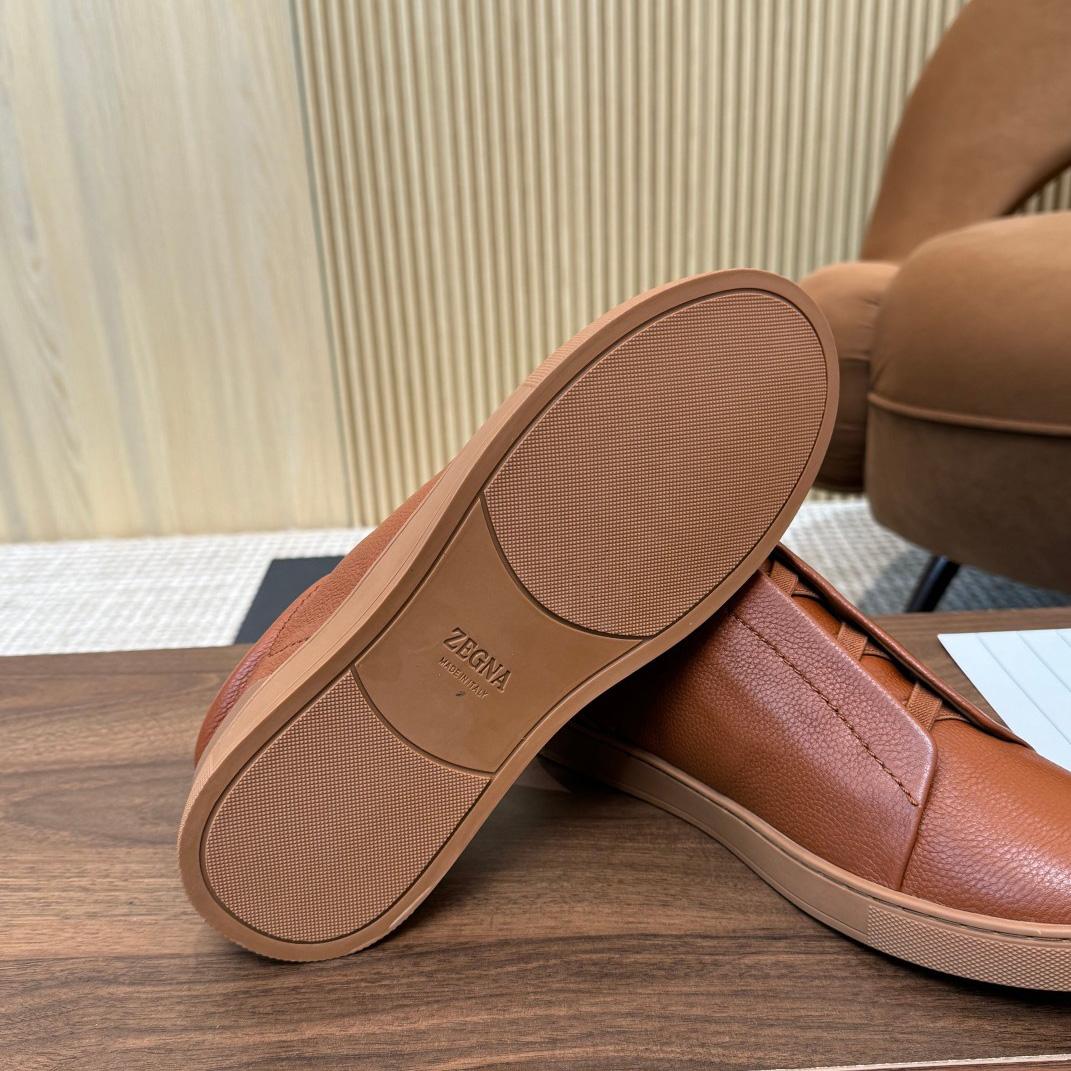 Zegna Leather Sneakers - DopestKickz