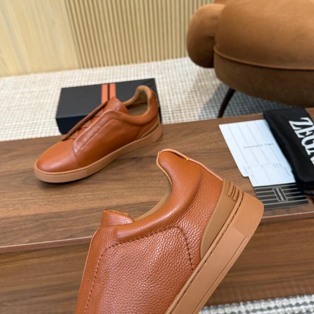 Zegna Leather Sneakers - DopestKickz