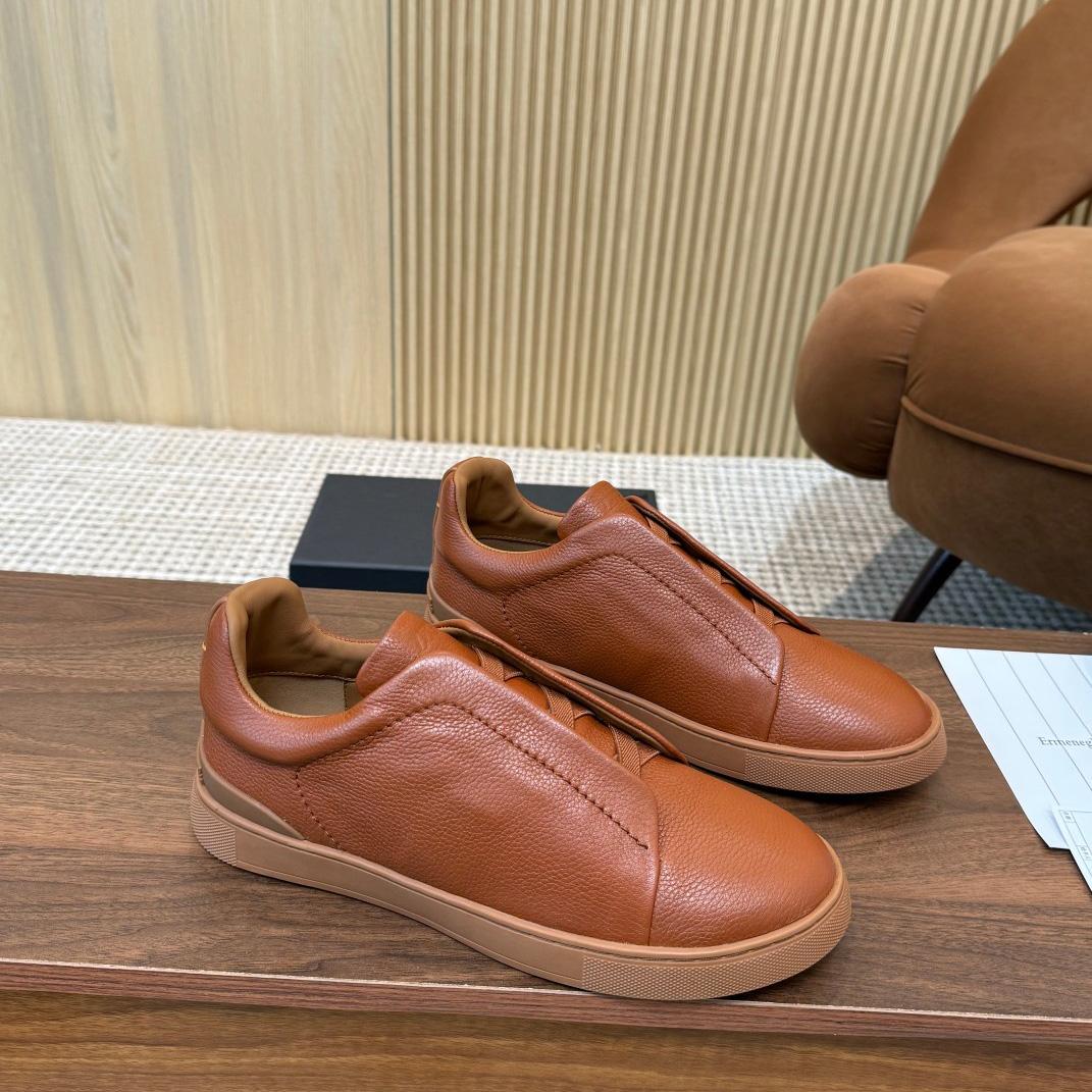 Zegna Leather Sneakers - DopestKickz